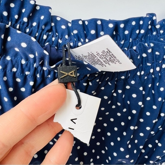 Vitamin A Rumba dot Amelie bikini top in Navy blue - Picture 8 of 10